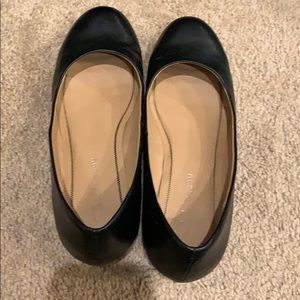 Black wedge dress shoes